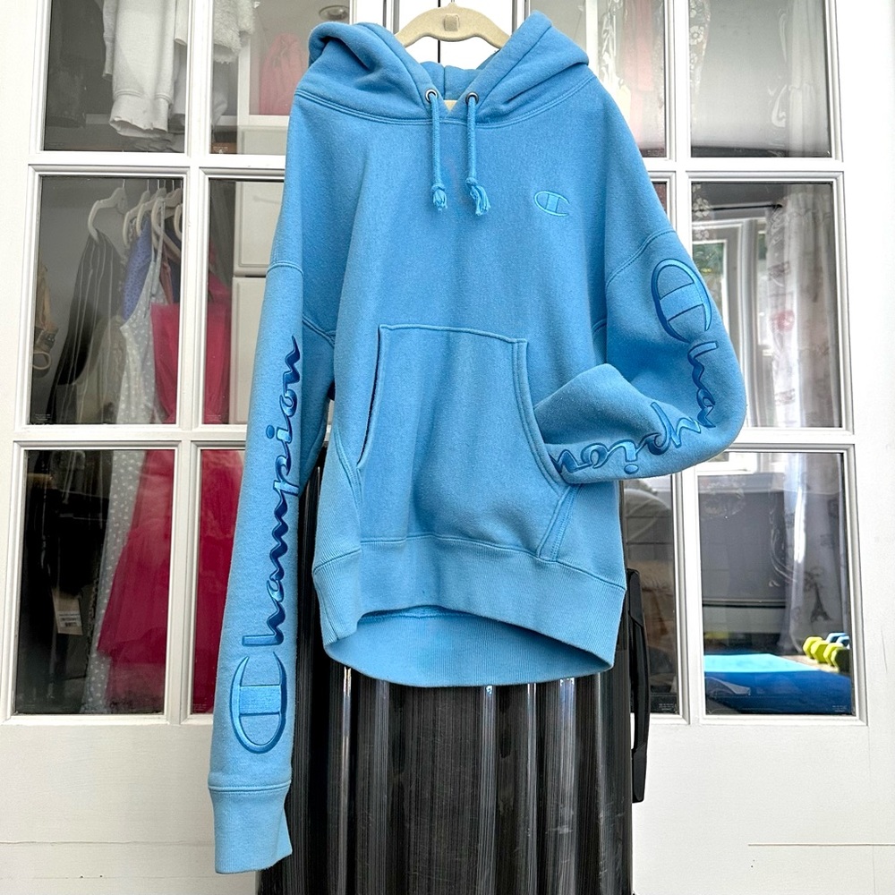 Light Blue Champion Cozy Hoodie